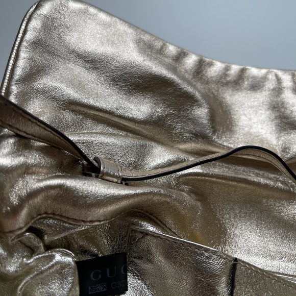 Authentic Gucci Hysteria Gold Leather Clutch Bag - Picture 5 of 6